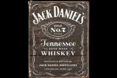 Affiche rétro en métal JACK DANIEL'S