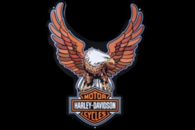 Enseigne métallique Harley-Davidson