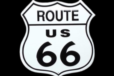 Enseigne métallique ROUTE 66