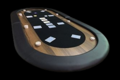 Dessus de table de poker pliant 8 joueurs 72 x 36