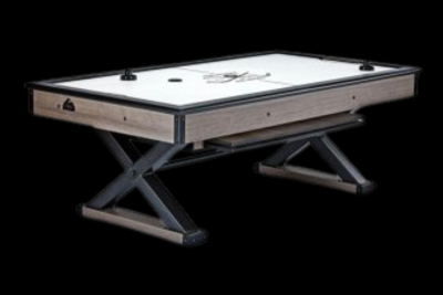Table de jeu hockey sur coussin d'air aspect bois de grange