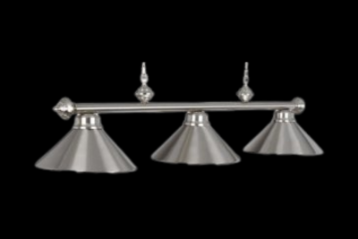 Lampe de billard stainless triple abat-jour