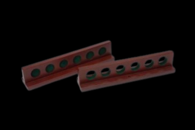 Support a baguettes de billard 2 morceaux fini acajou