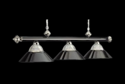 Lampe de billard combo verre et métal