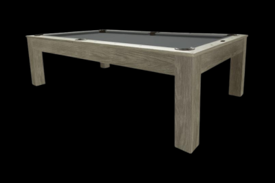 Table de billard grise Mensa 8 pieds