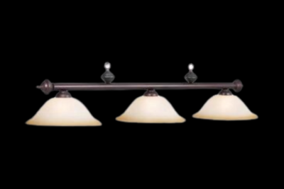 Lampe de billard Marseillles crème et bronze