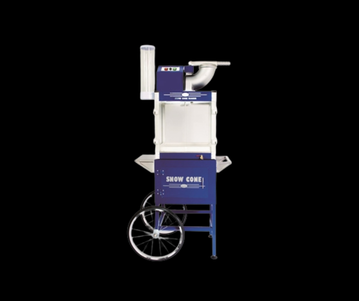 Machine à cône glacé avec chariot