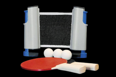 Filet et raquettes de ping-pong portable