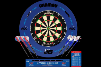 Ensemble de cible et fléchettes Winmau blade 6